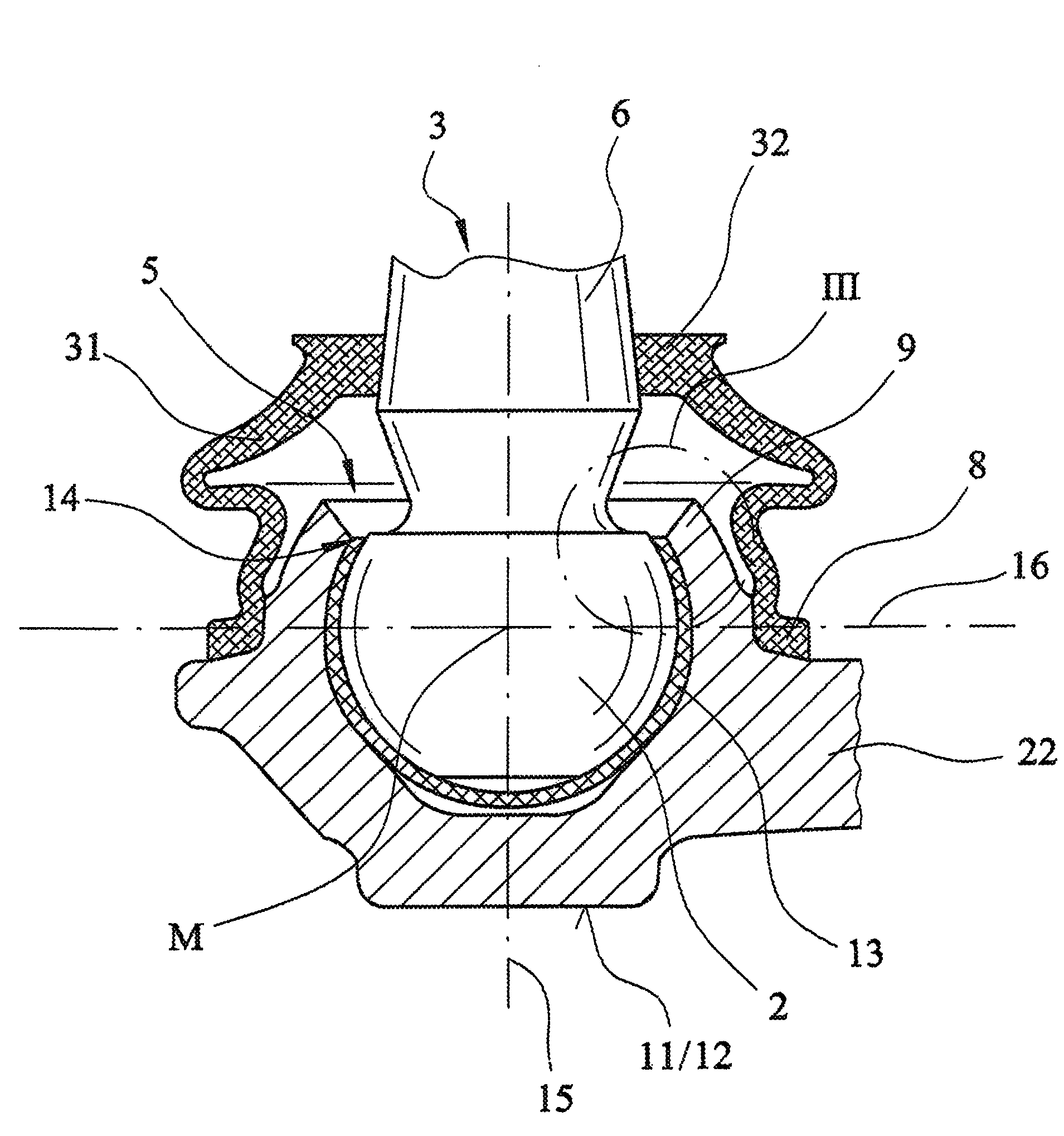 Ball joint and method for the production thereof