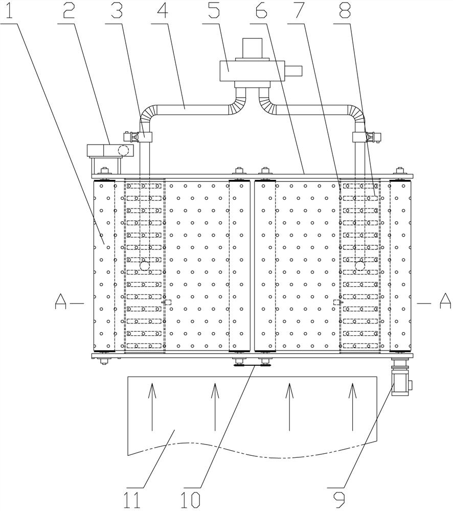 A corrugated paper wrinkle removal device and method
