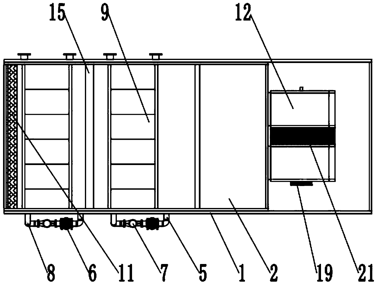 Combined two-stage cooling transverse flow closed cooling tower