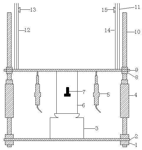 Uniaxial compression creep experiment device and method for soft rock-soil material