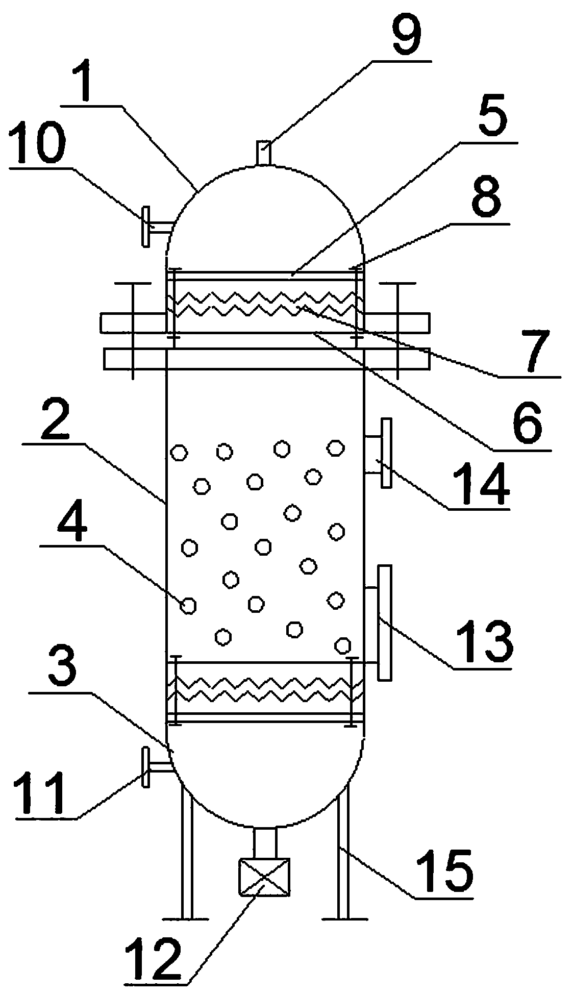 Self-mixing type active carbon fiber super water purifying filter