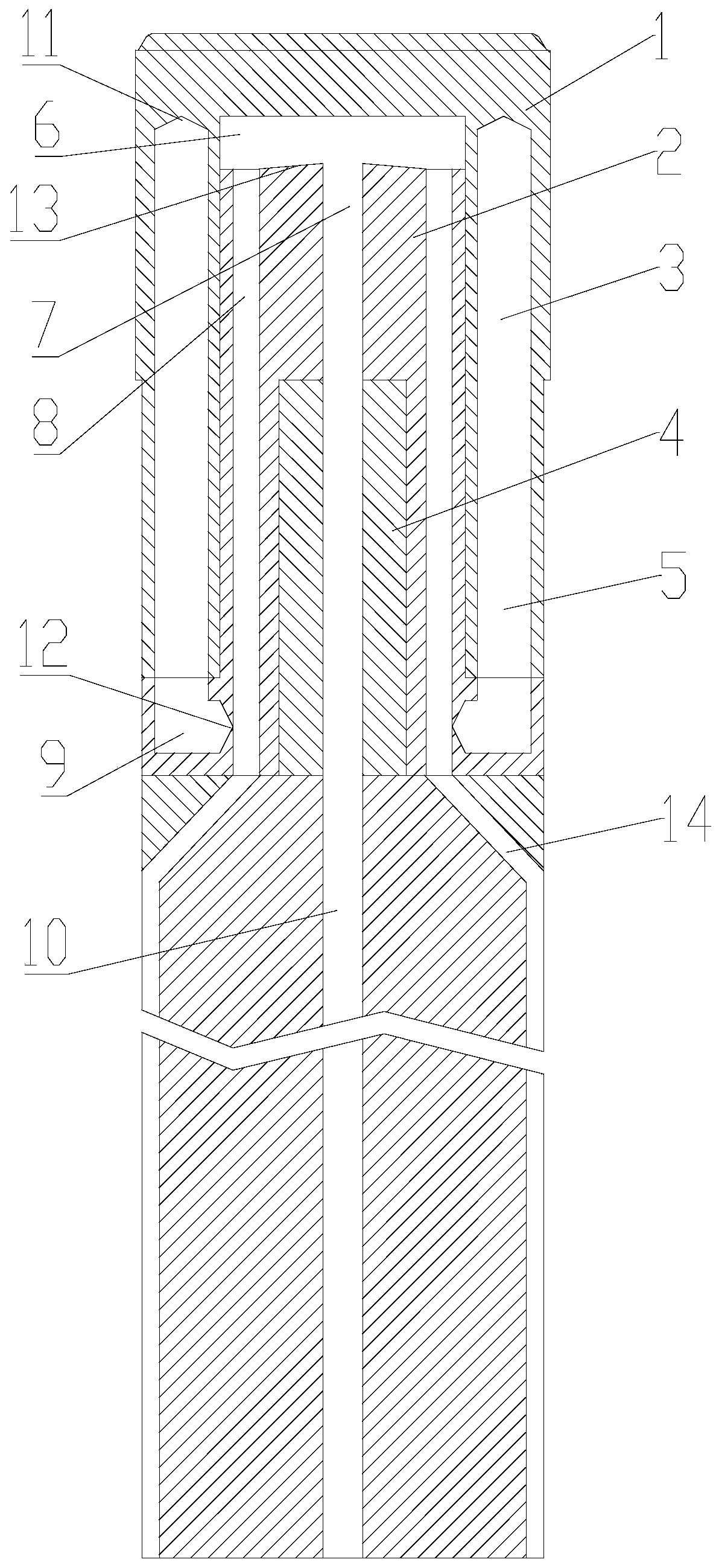 Squeeze casting punch cooling device