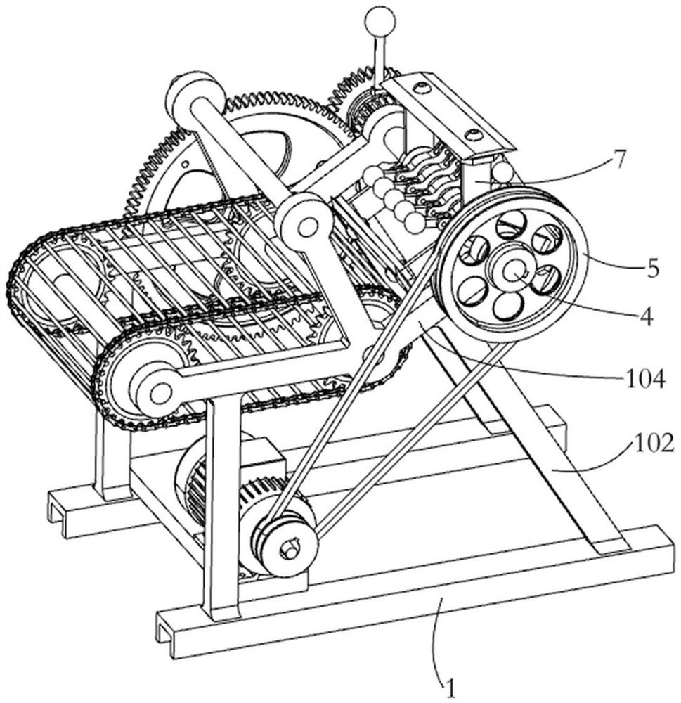 Livestock straw chopping and softening machine