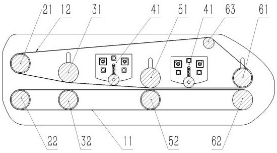 Full-automatic pre-pressing device for flame-retardant shaving board