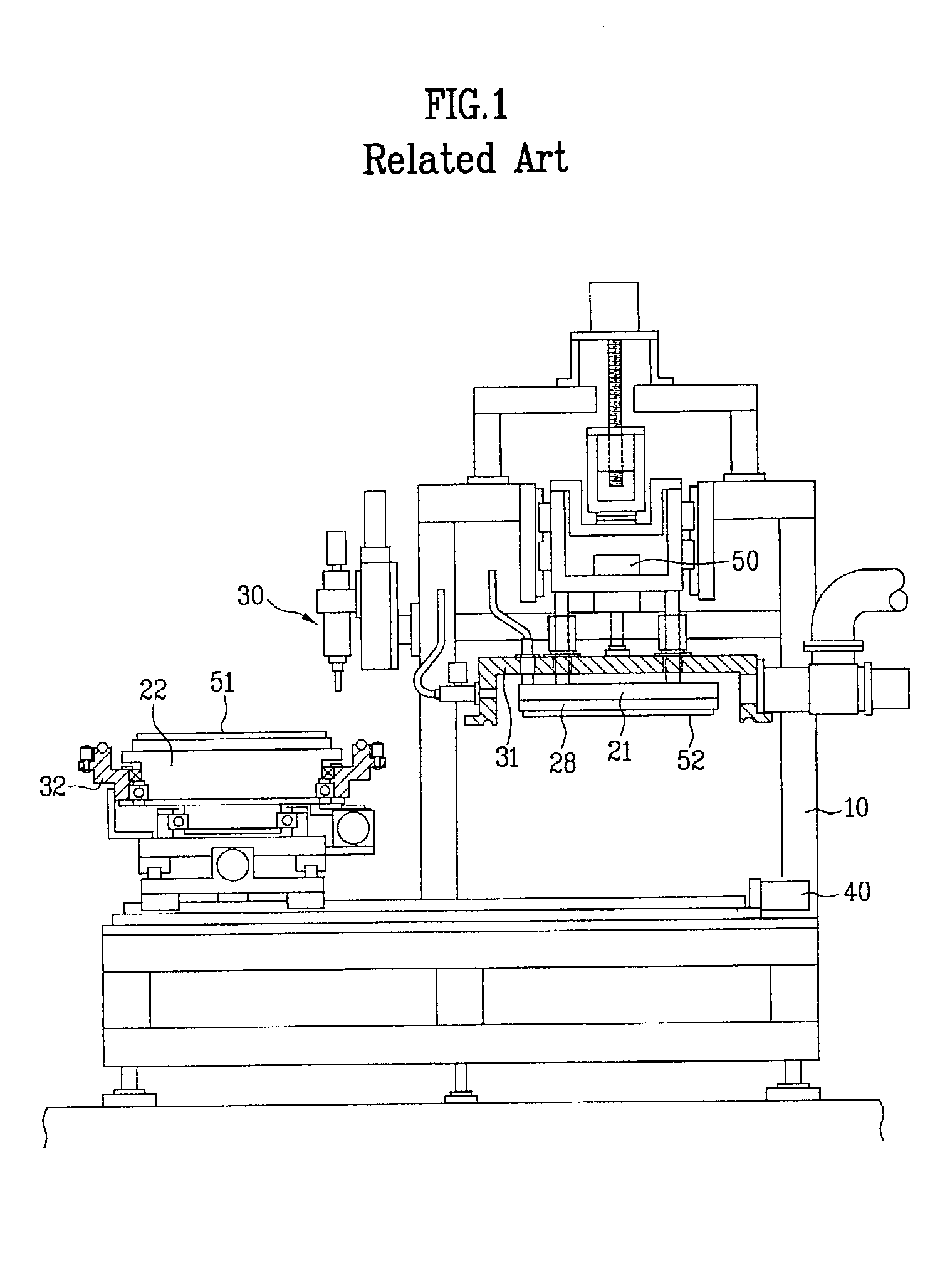 Stage structure in bonding machine and method for controlling the same