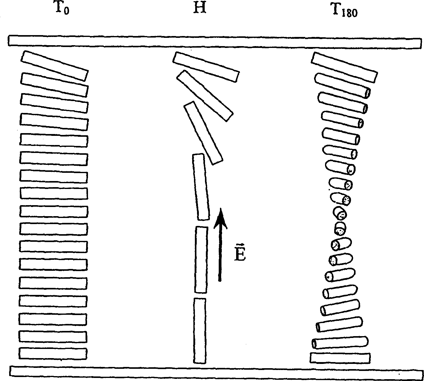 Bistable device for reflection display with inverse contrast