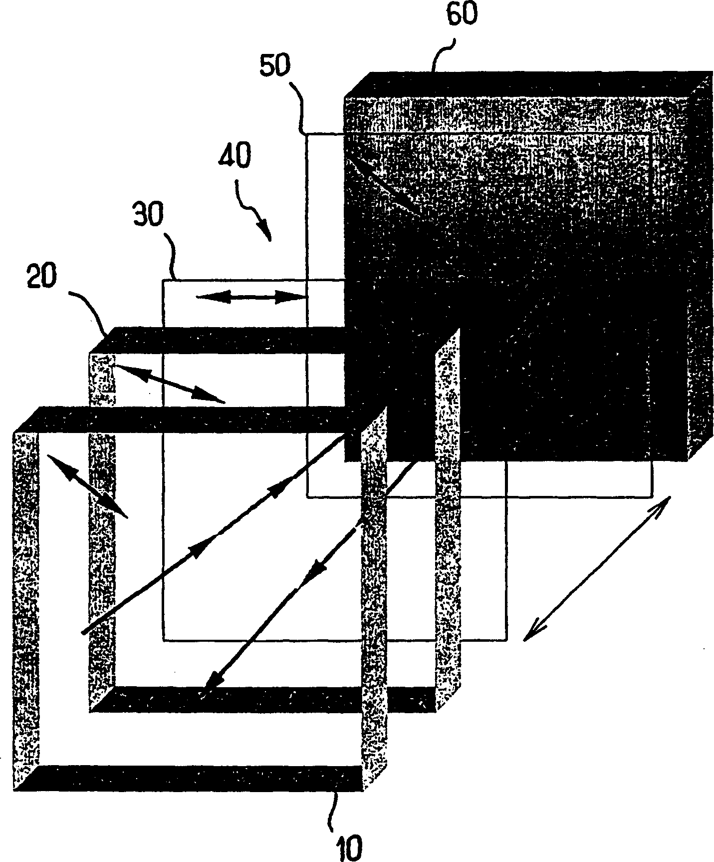 Bistable device for reflection display with inverse contrast