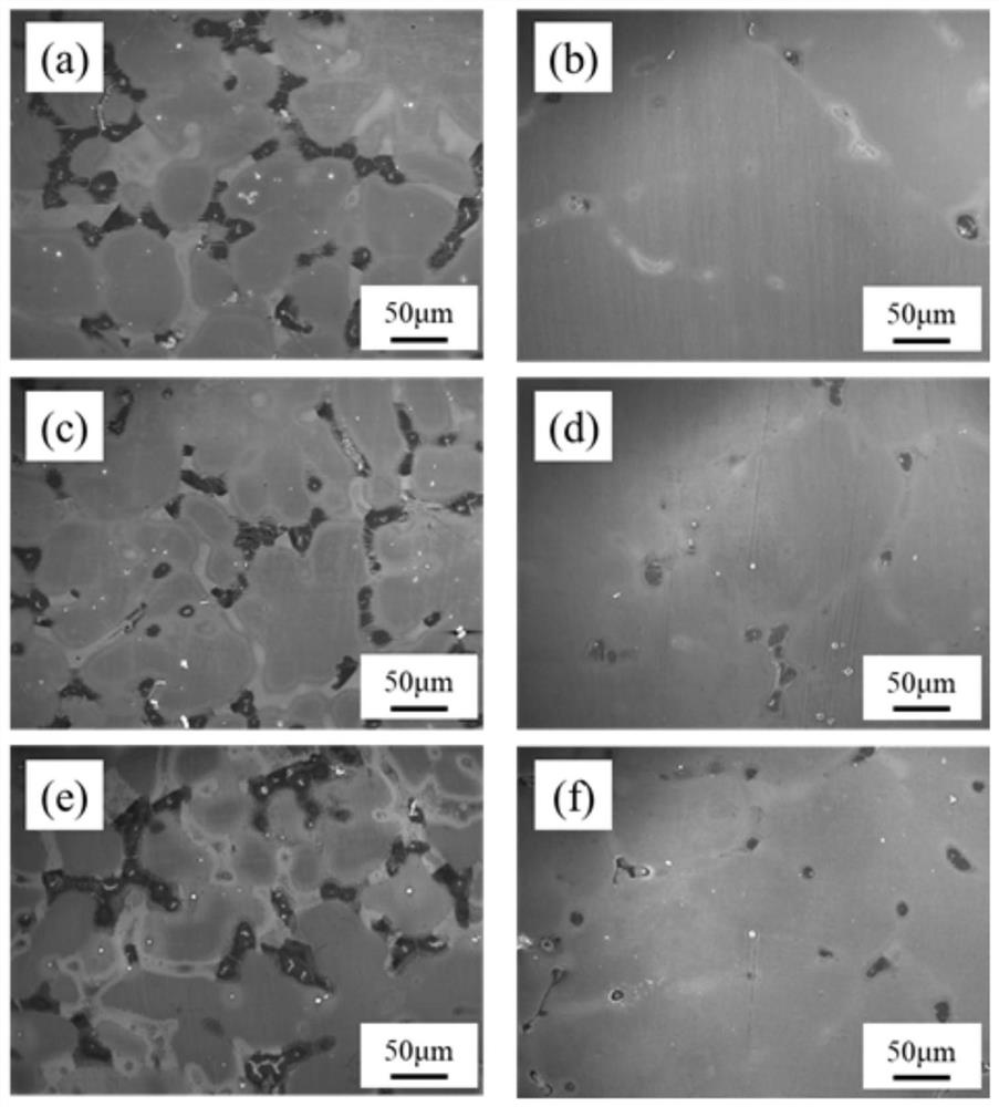 Method for rapidly eliminating element segregation in rare earth magnesium alloy by using pulse current