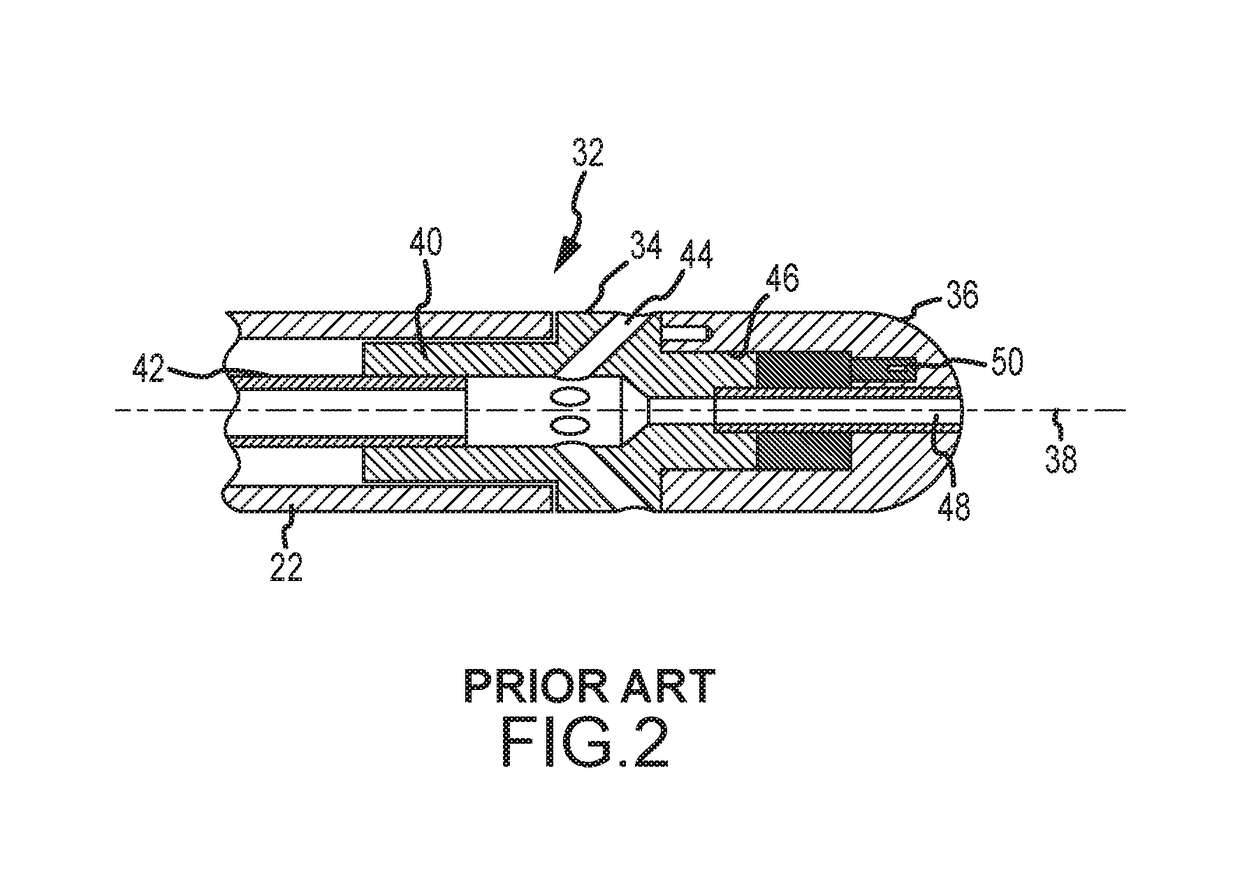 Irrigated ablation electrode assembly having off-center irrigation passageway