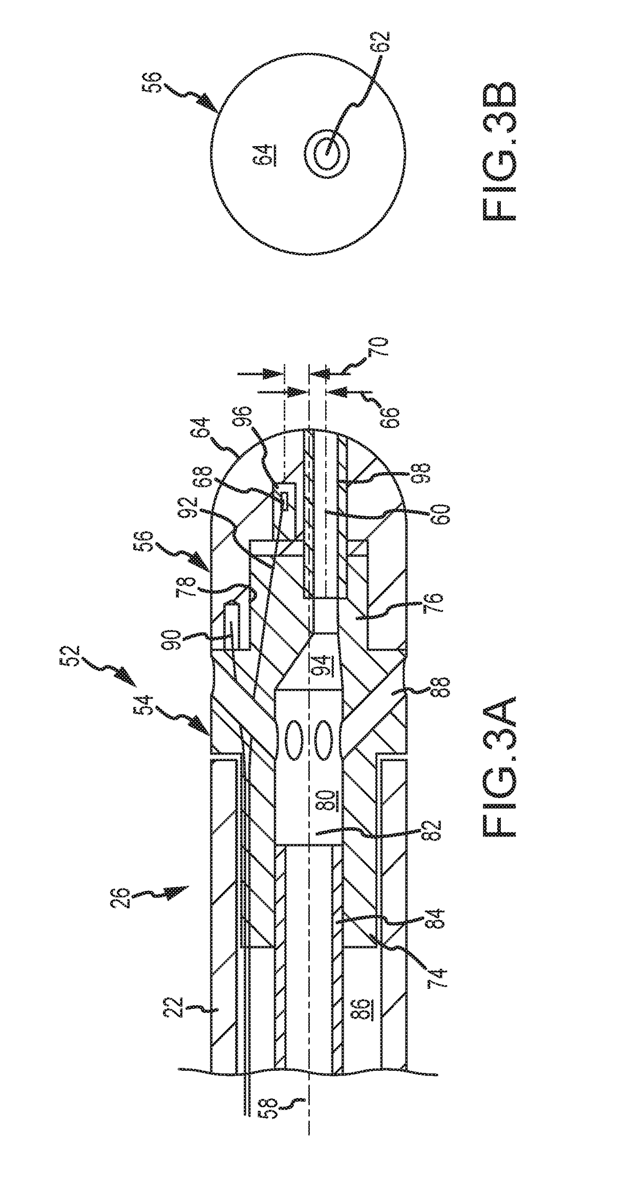 Irrigated ablation electrode assembly having off-center irrigation passageway