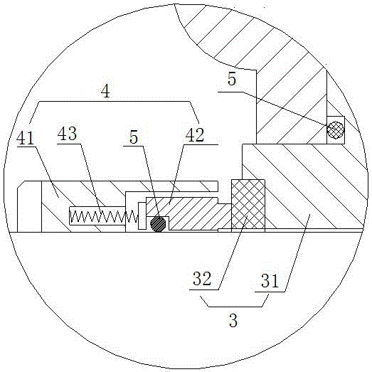 Front cover sealing device of vacuum pump