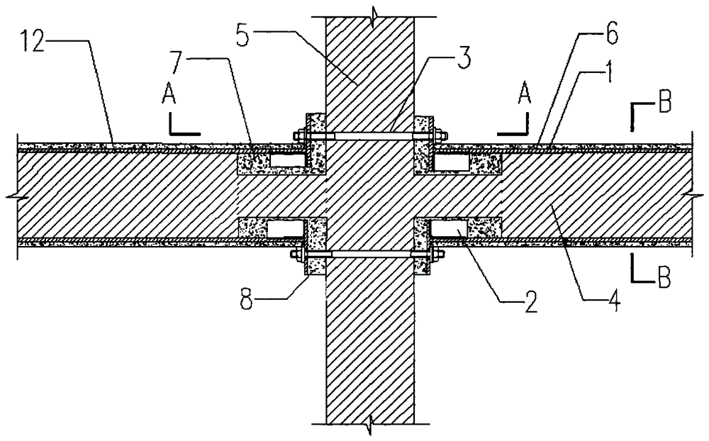 Reinforcing masonry structure system with flat steel tie rods on transverse walls and its strengthening method