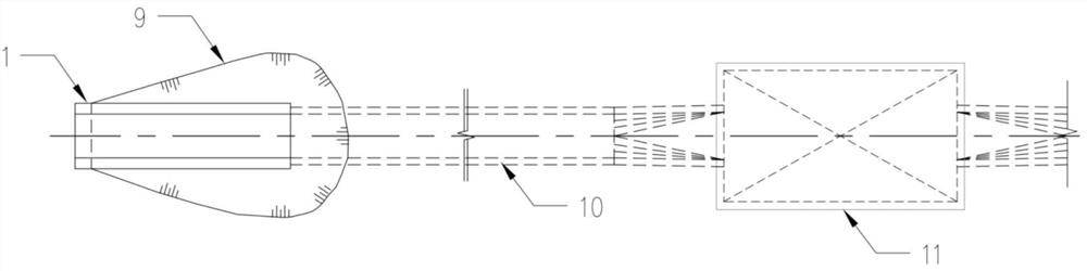 Construction method for building artificial rock plug body and water intake in reservoir