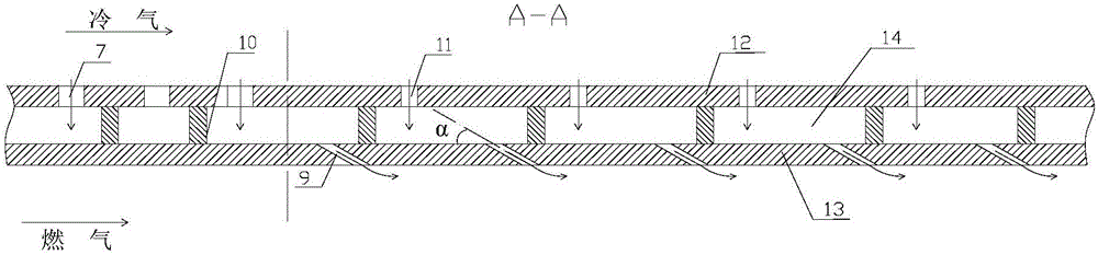 Cooling structure of flame tube of aero-engine combustor