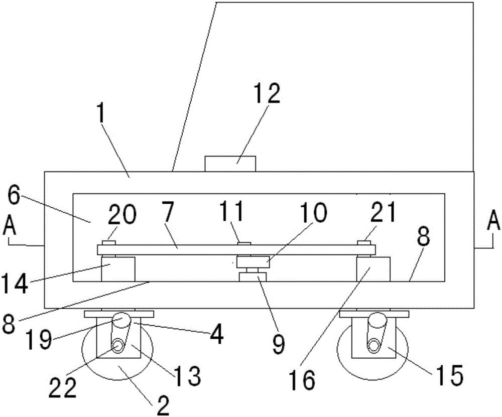 Four-directional forklift structure