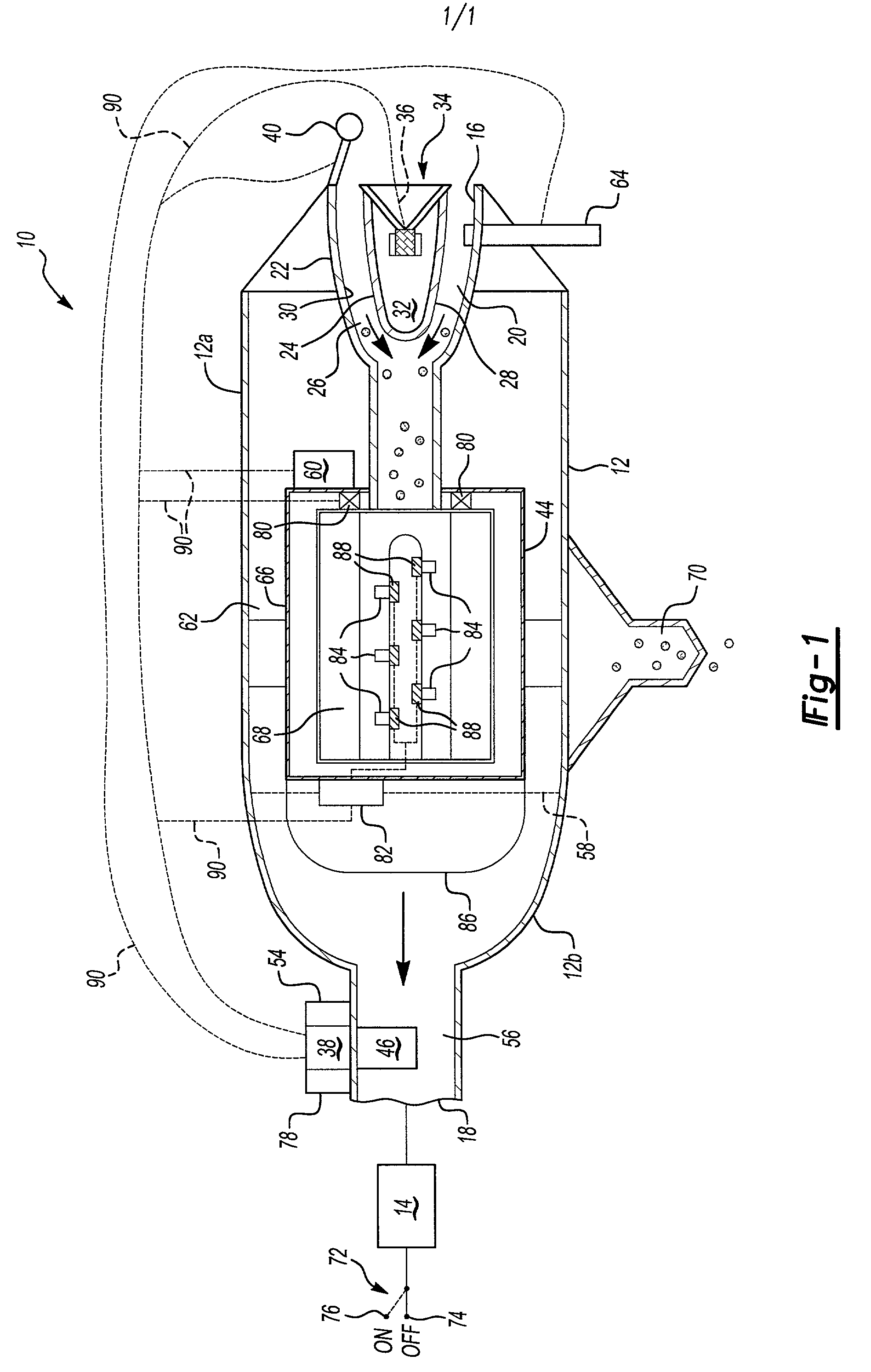 Integrated active noise control with self-cleaning filter apparatus