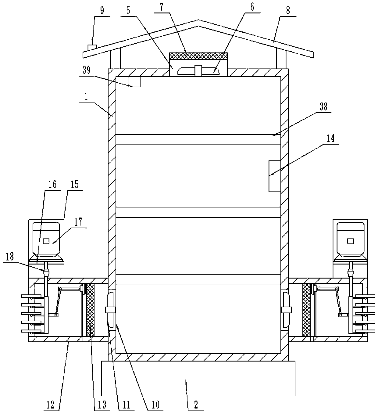 A power switch cabinet device for industrial automatic control system