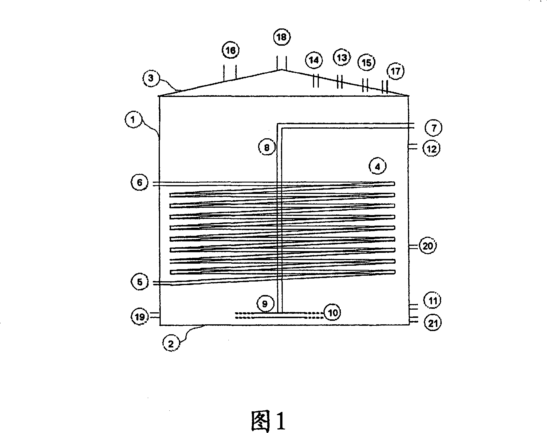 Reactor for large scale continuous cultivating and/or reproducing microorganism capable of being used for ore biology lixiviation separated under natural microorganism or without natural microorganism