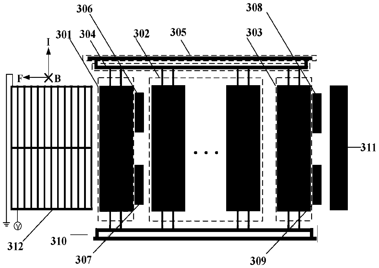 Weak magnetic field measurement device and method based on modal localization effect