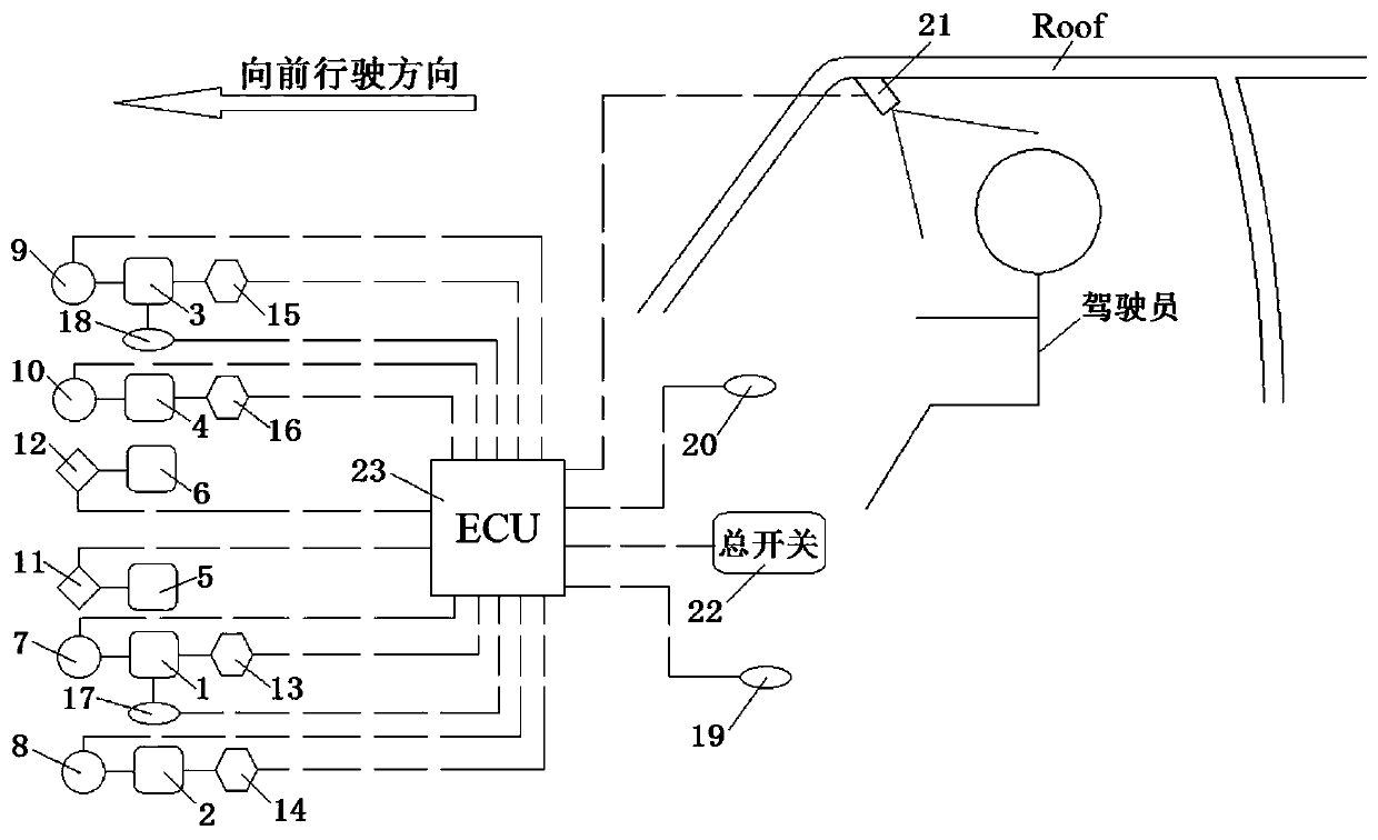 Novel double-layer vehicle lamp device and control method thereof