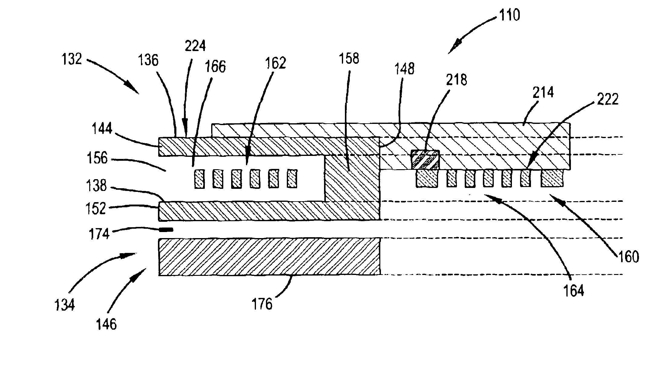 Magnetic head having a heat dissipating structure
