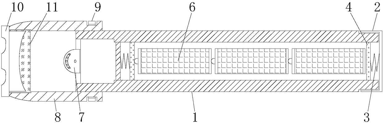 Structure of zoom LED lamp