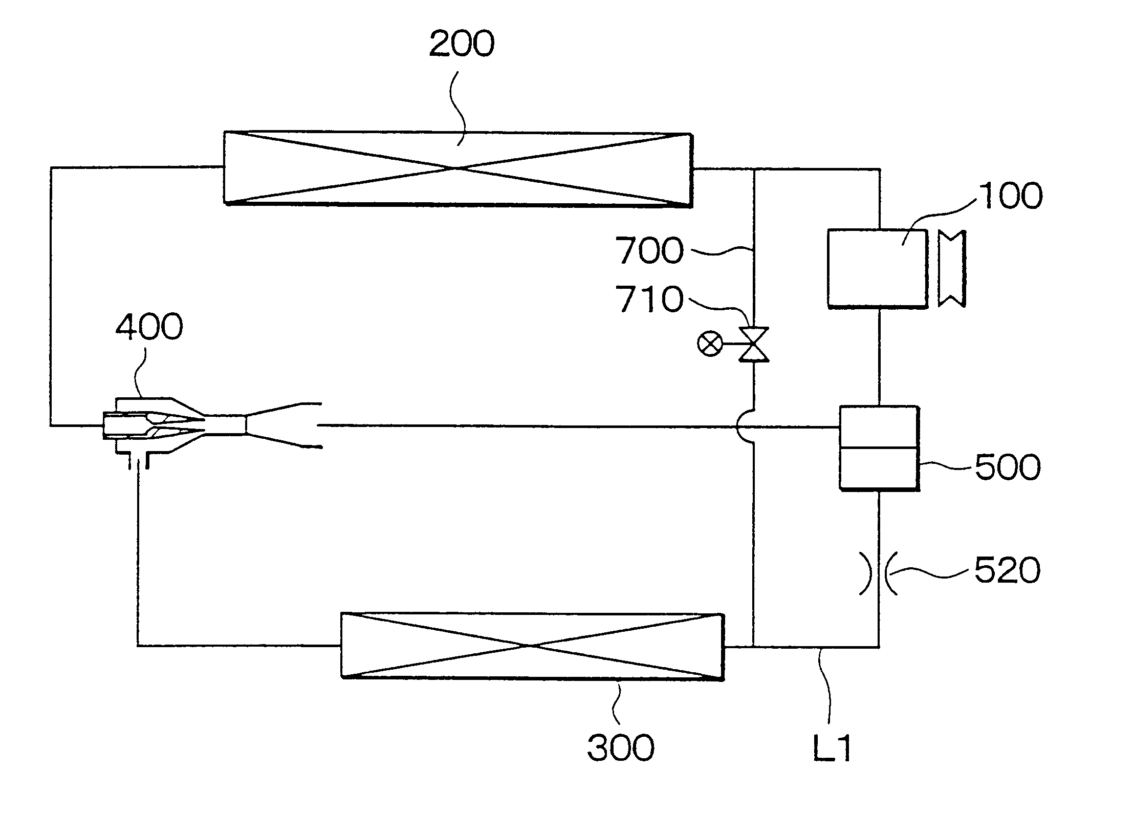 Ejector cycle system