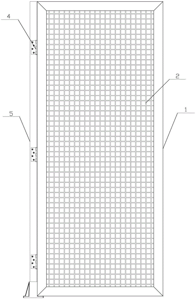 Glass fiber reinforced plastic electrically-operated door