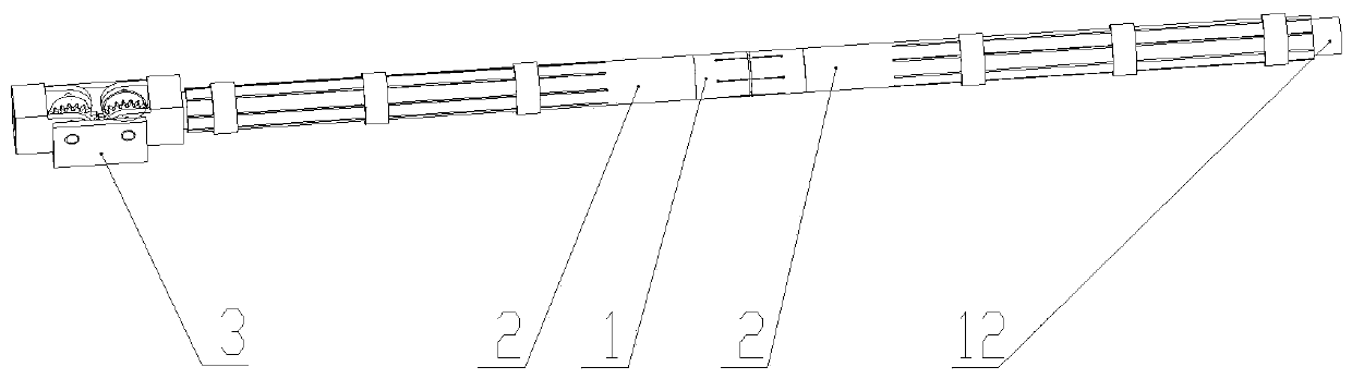 Damping component of large self-unfolding satellite antenna