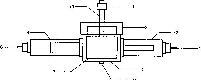 Device for measuring acid/rock reaction dynamics parameters of acid liquid systems with different viscosities