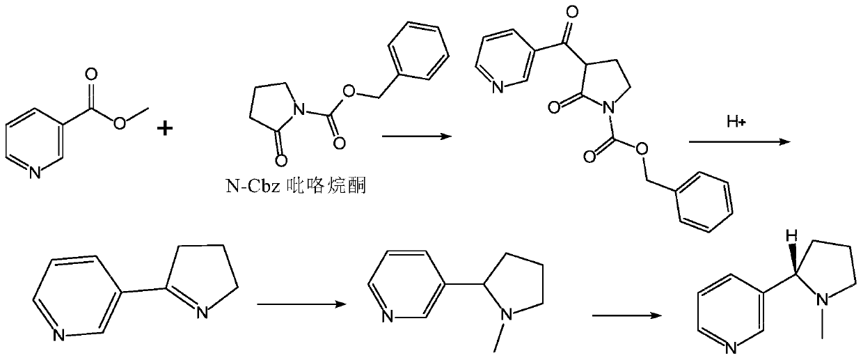 Method for preparing nicotine