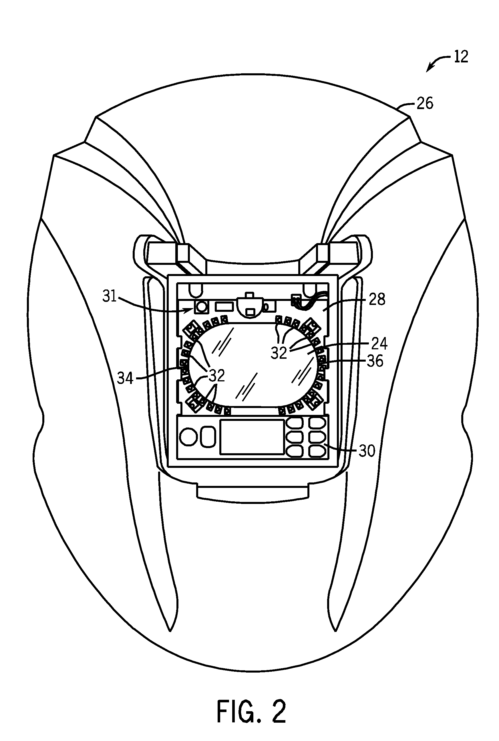 Weld characteristic communication system for a welding mask