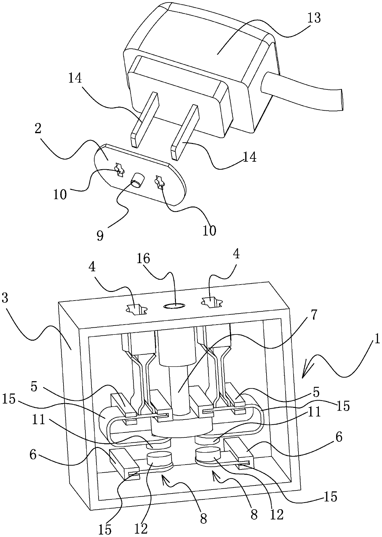 An electric shock-proof safety socket assembly