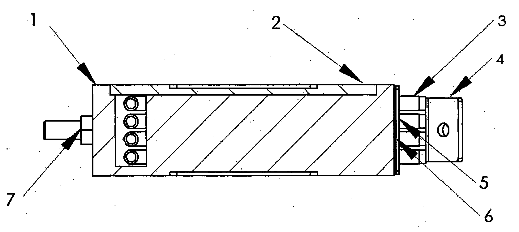 Novel electric heating tube water-cooled resistor and its preparation process