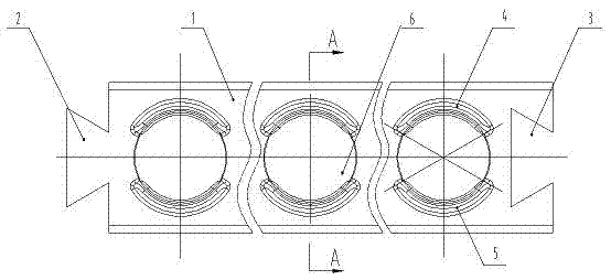 Slewing bearing ball belt-type locating retainer