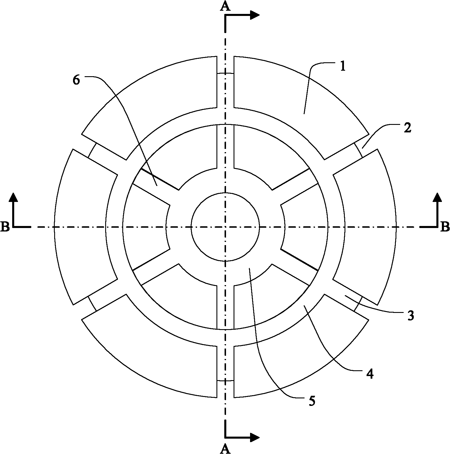 High-power density motor with multidirectional magnetic field