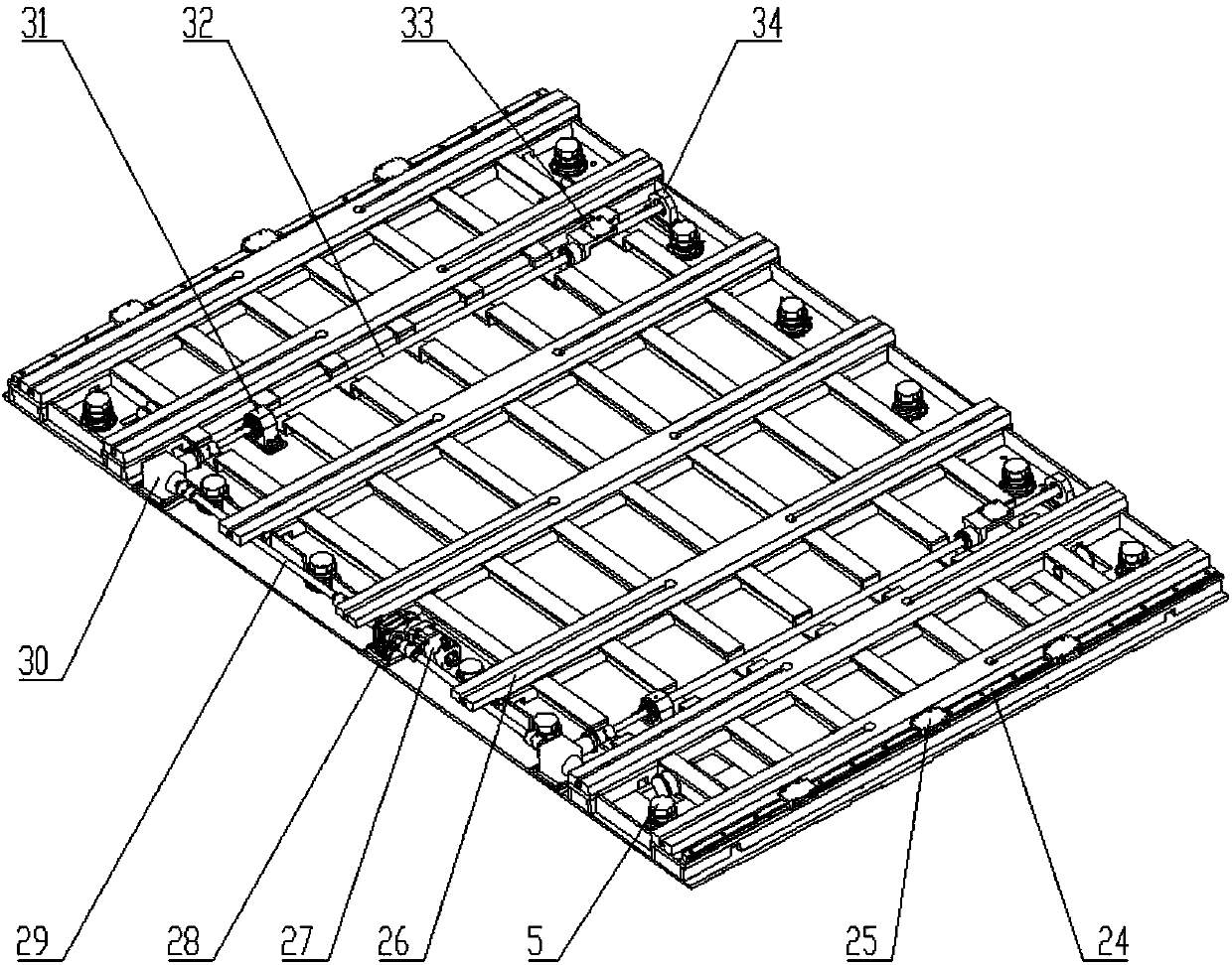 Rigid reinforced multi-degree-of-freedom platform based on mechanic-electronic-hydraulic integration