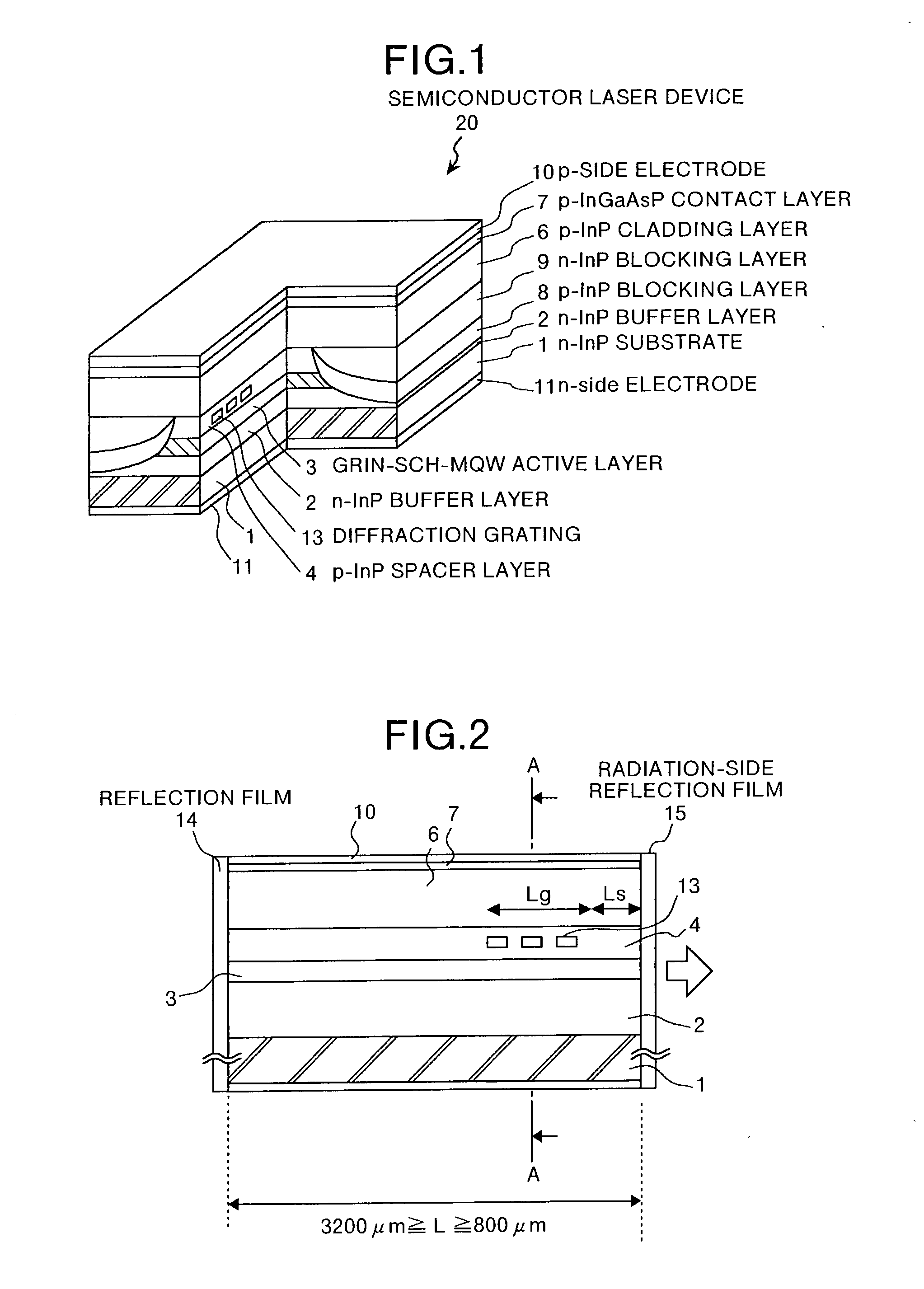 Semiconductor laser device, semiconductor laser module, and raman amplifier using the device or module