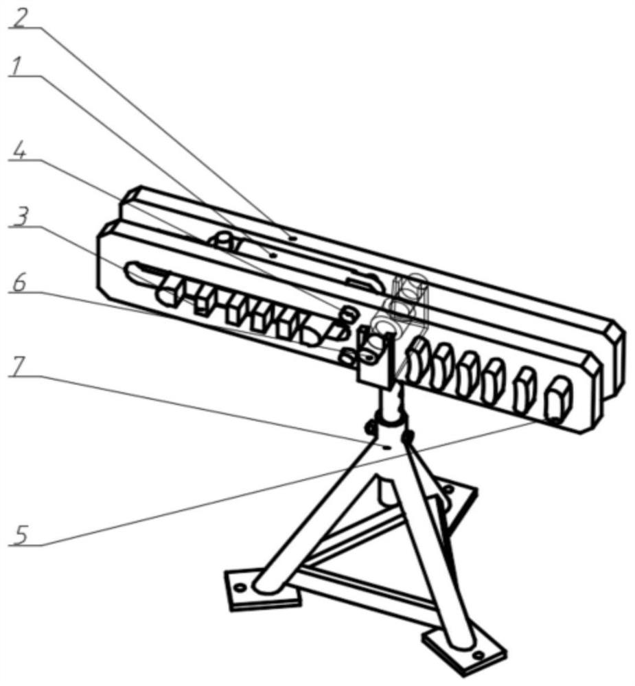 Steel pipe nozzle circle calibration mechanism