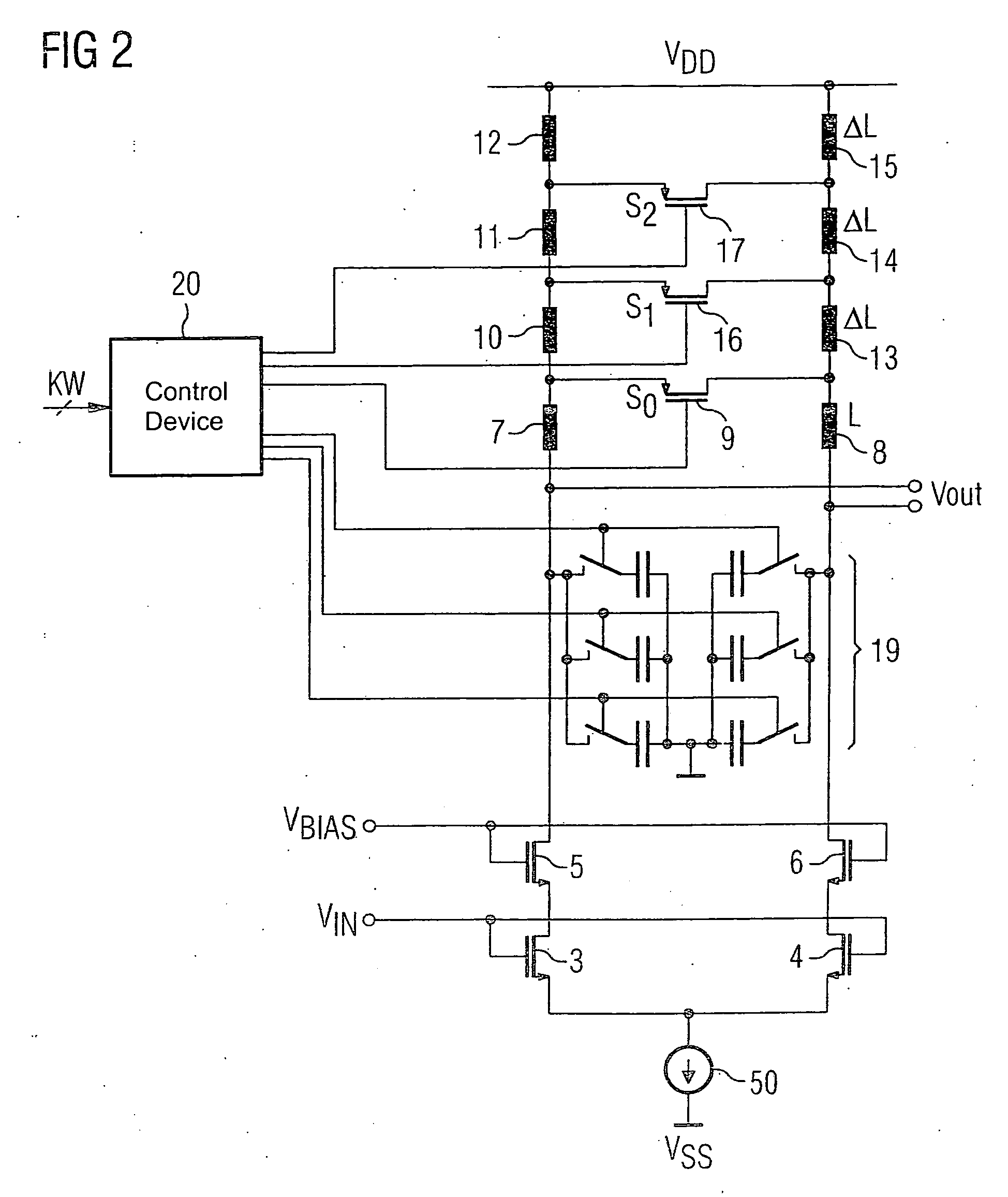 Amplifier arrangement for ultra-wideband applications and method
