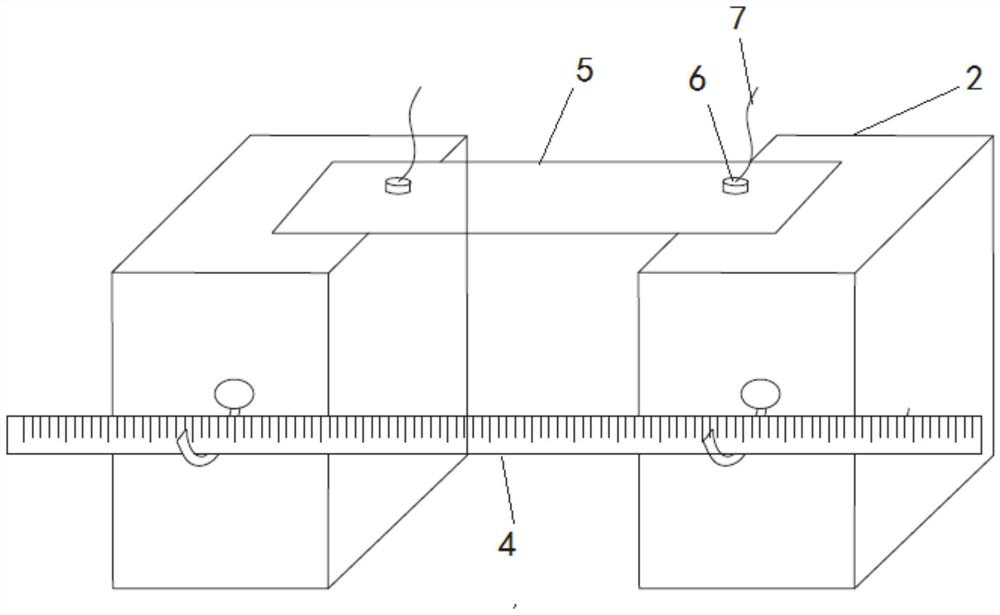 Insulating base for testing flashover characteristics of coating as well as preparation method and application thereof