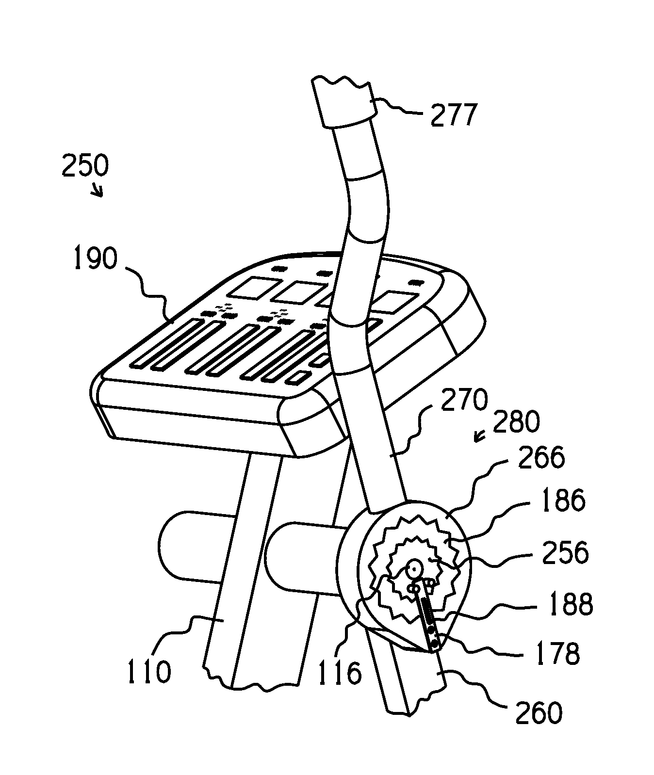 Adjustable stride length exercise method and apparatus