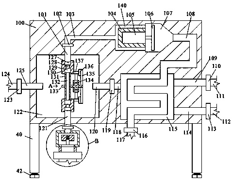 Novel waste gas pollution treating device