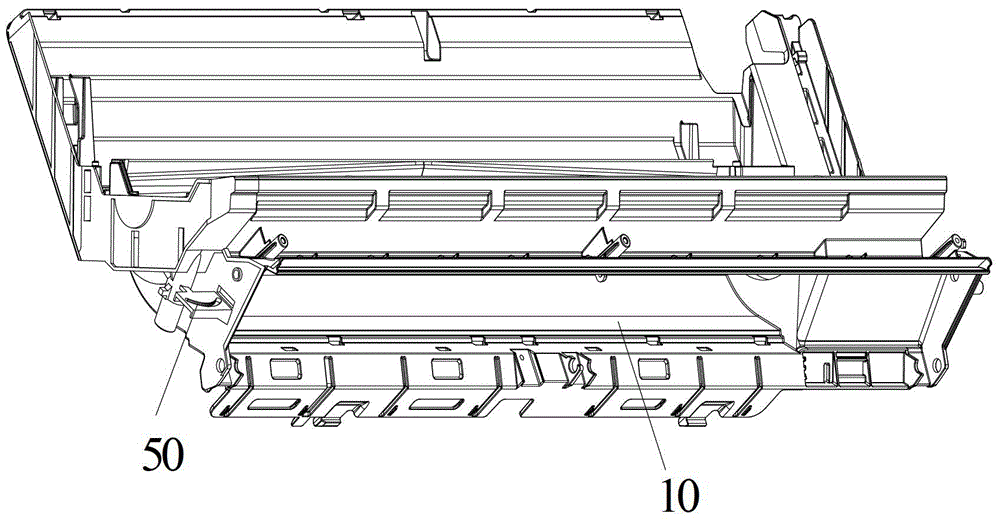 Manual purging adjusting device and air conditioner comprising same