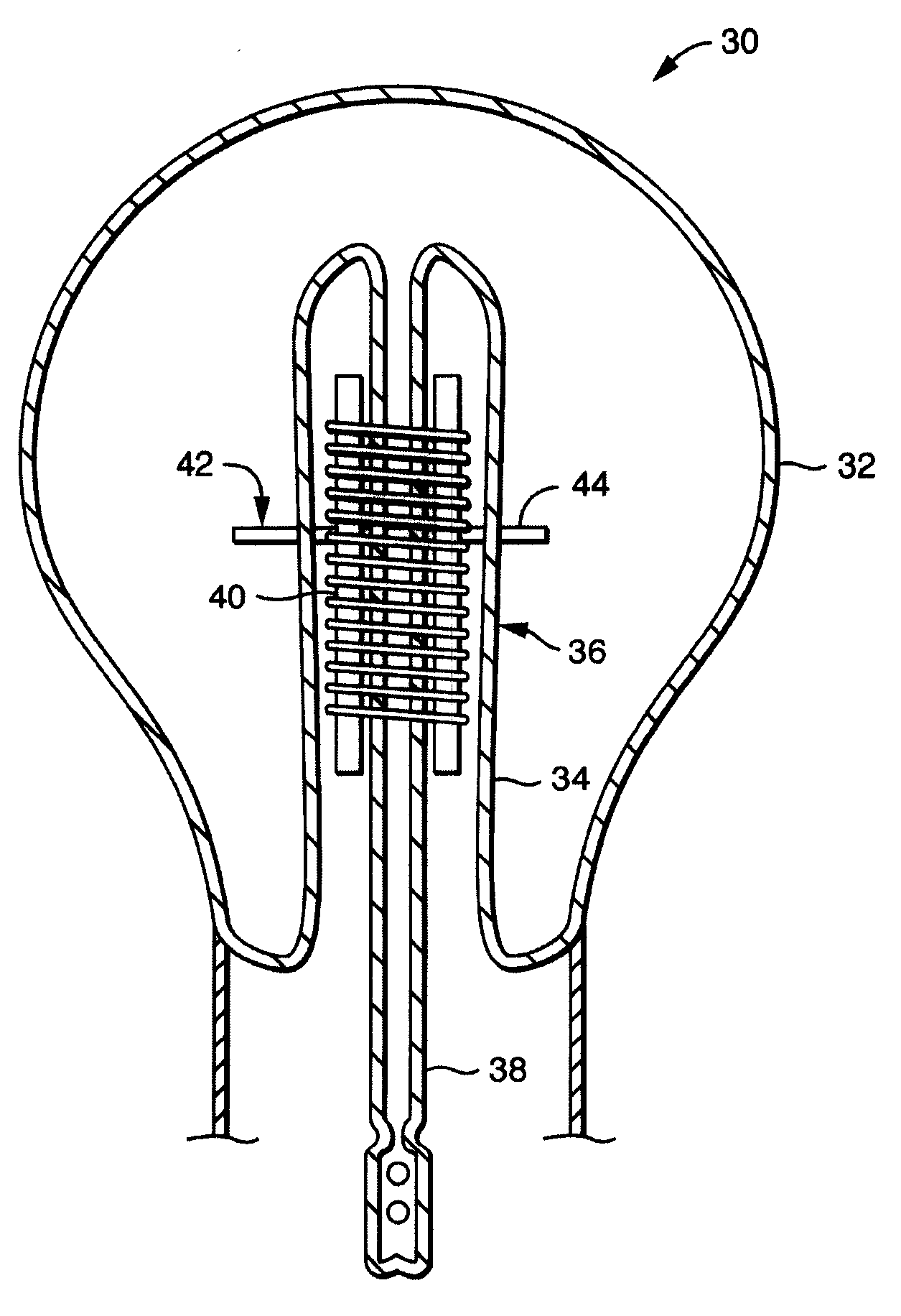 Amalgam support in an inductively coupled discharge lamp