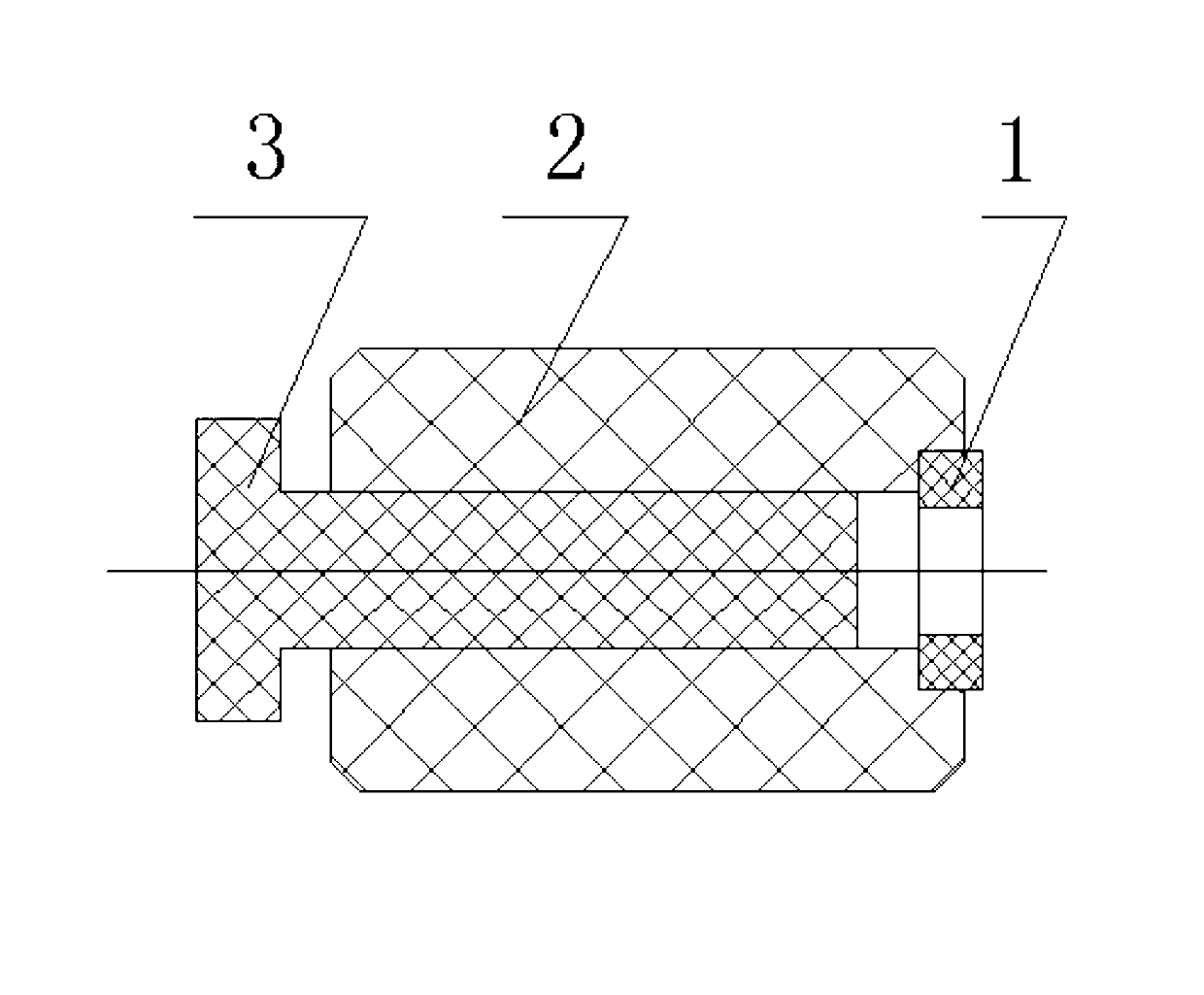 Simple processing method of removing burrs of non-metal holder inner hole and end face junction
