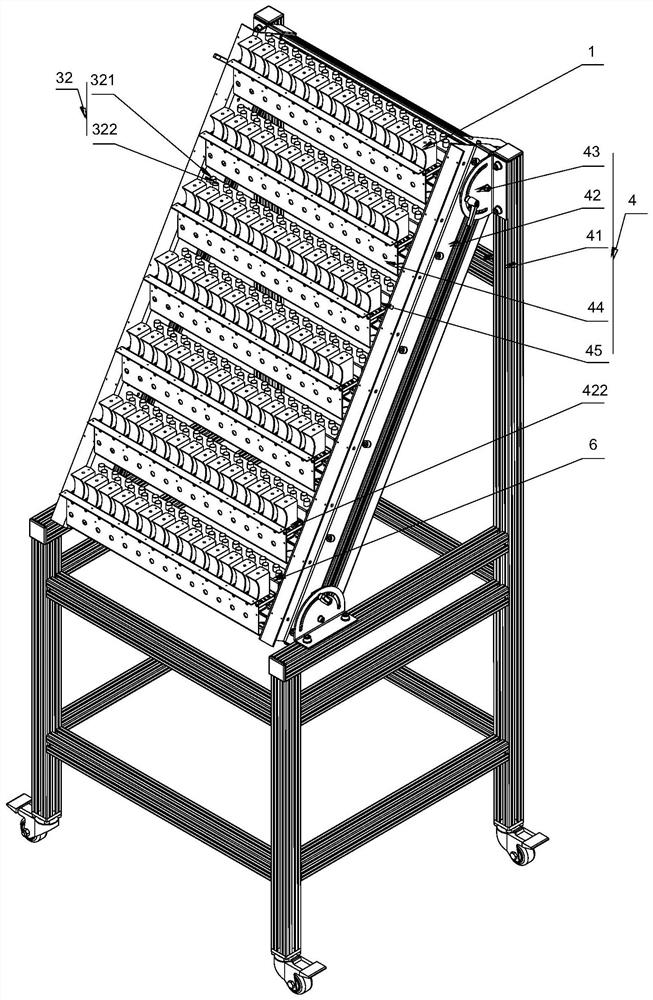 A support block anti-error bracket for straightening shaft parts