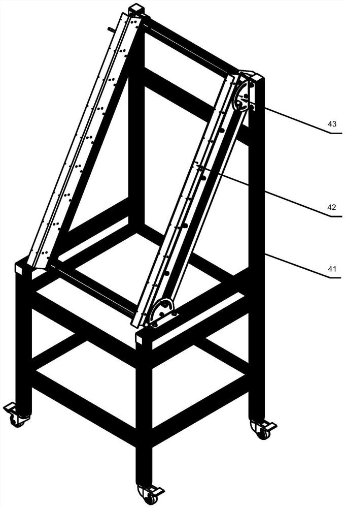 A support block anti-error bracket for straightening shaft parts