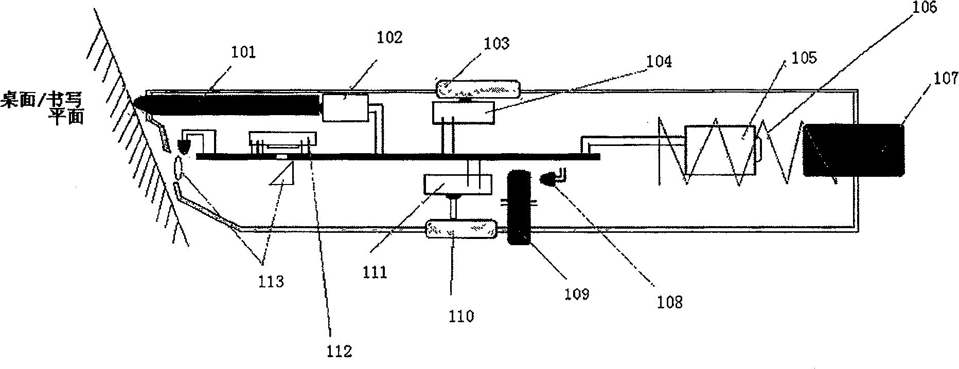 Mouse pen and its implementing method