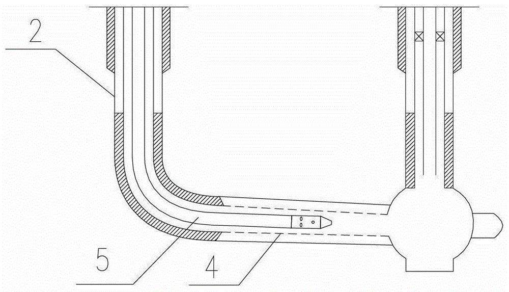 U-shaped well hydraulic jet fracturing method